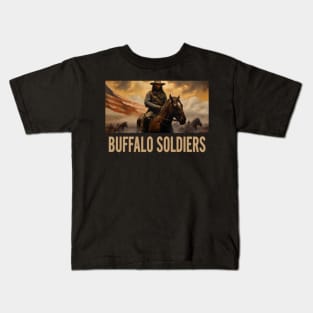 BUFFALO SOLDIERS - Riding Kids T-Shirt